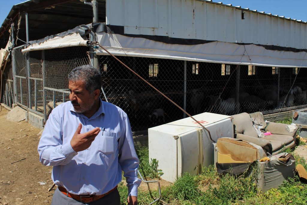 Abu Zeyad is the local council head of four Bedouin communities located in the Eastern Slope of the West Bank (MEE/Megan Giovanetti)