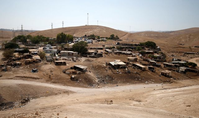 Khan Al Ahmar is in a strategic location in the West Bank