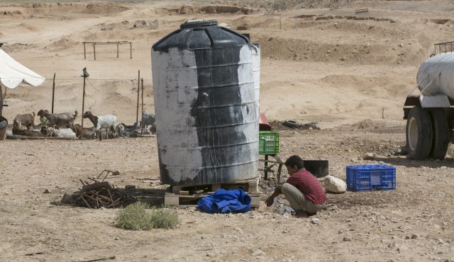 The Site of the planned Bedouin township of Nu'eimeh. By Olivier Fitoussi.