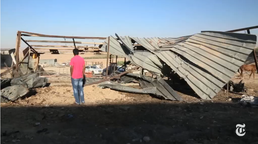 Screenshot NYT Spotlight Negev Bedouin, by Tamir Elterman.