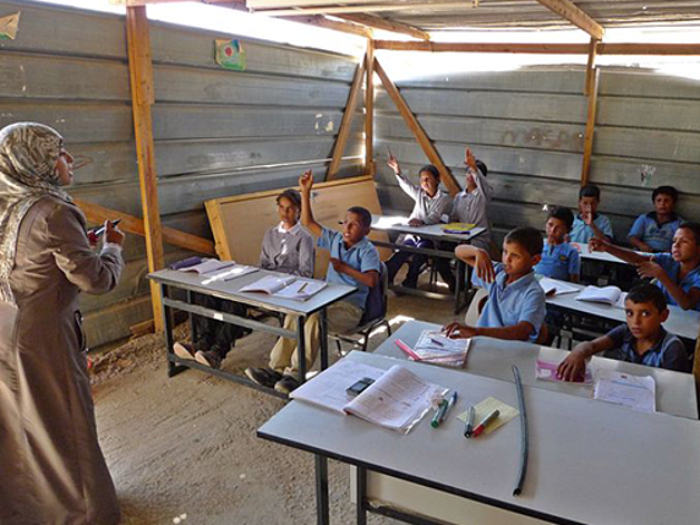 Khan al Ahmar school at risk of demolition after receiving demolition order from the ICA on 5 March 2017. © Archive photo by OCHA, 2013